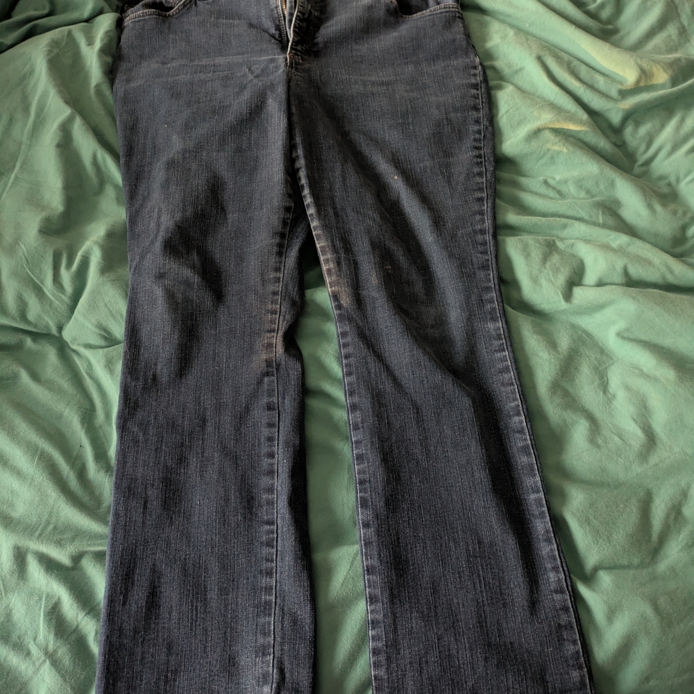 Lee Women's Dark Gray Straight Leg Jeans